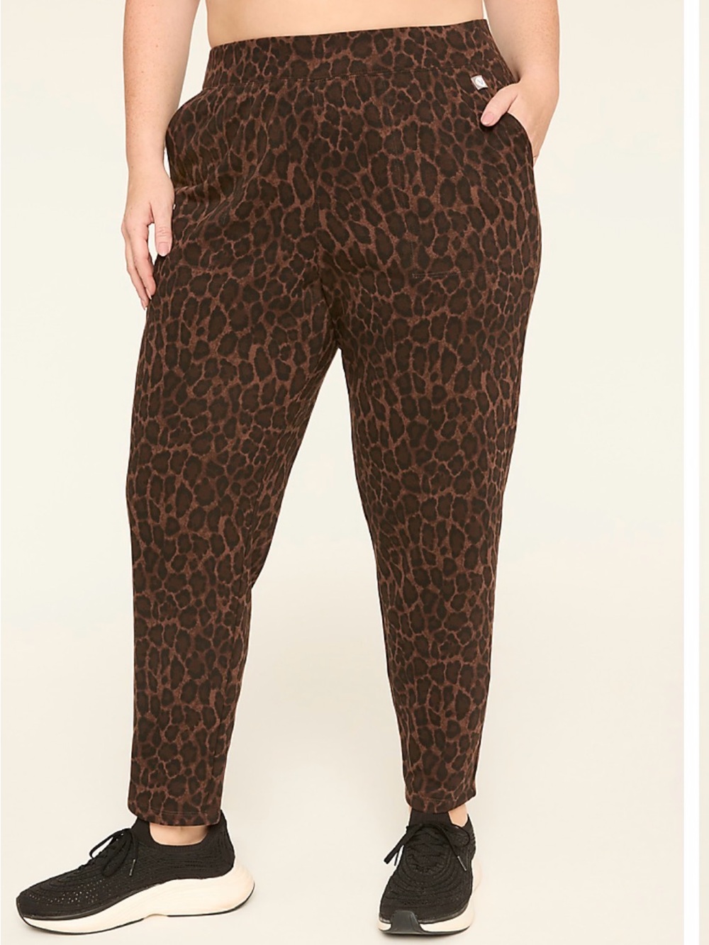 Lane Bryant LIVI French Terry Jogger Leopard Print Jogger sz 18/20